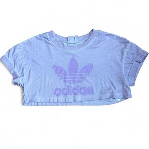 Pastel purple Adidas crop top